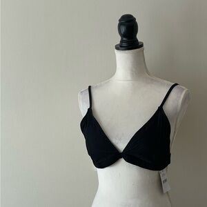 Cotton On Body Fixed Triangle Rib Bikini Top Size L NWT